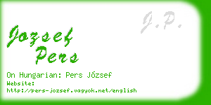 jozsef pers business card